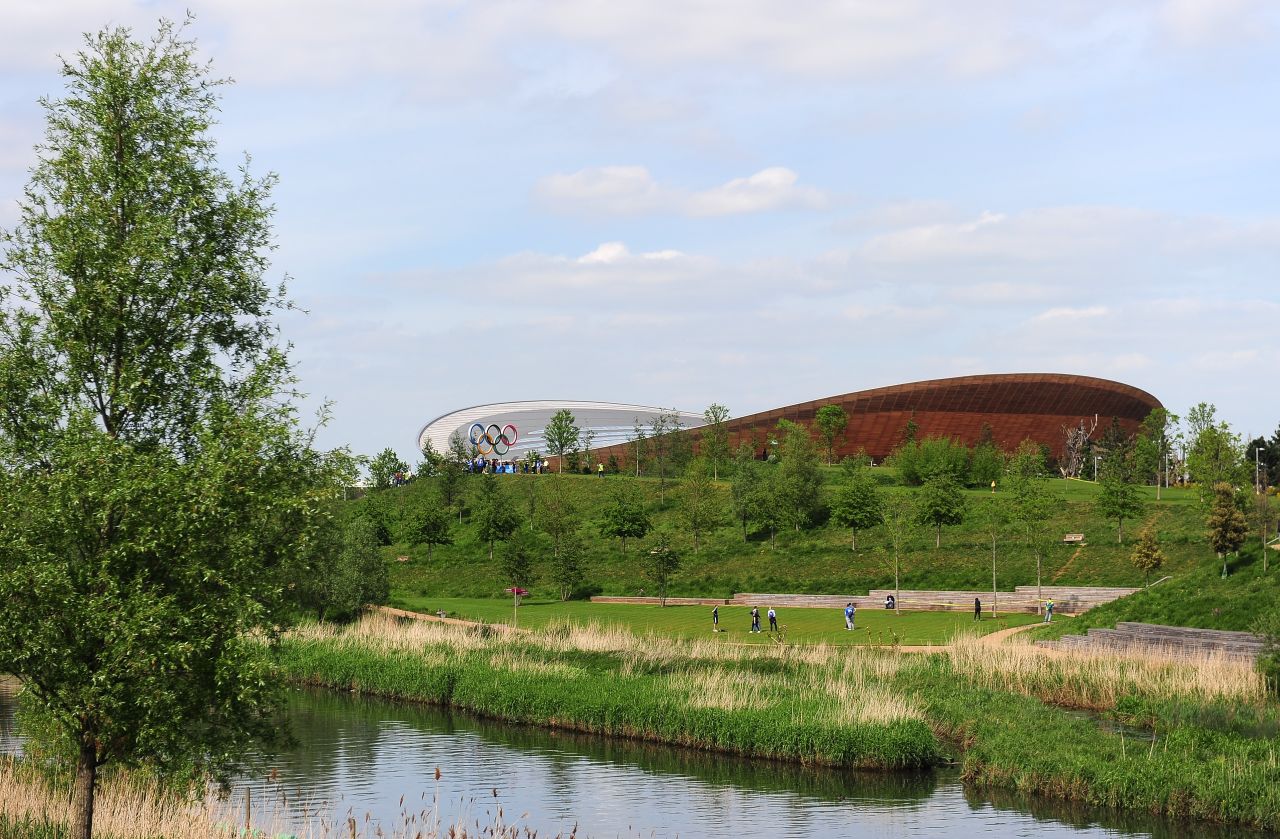 The Olympic Park provides a stunning location on a sunny afternoon in London.