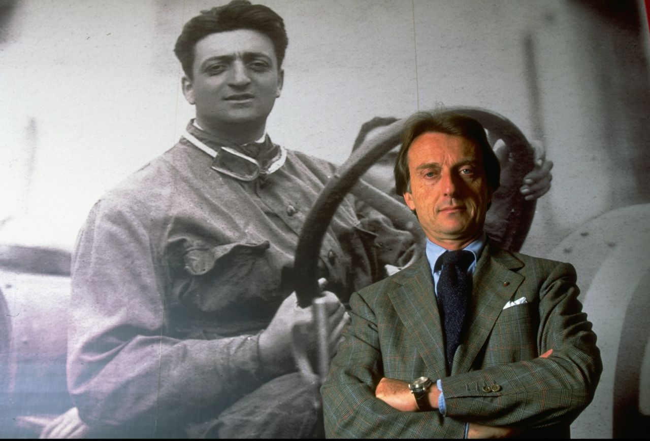 Di Montezemolo, pictured in front of an image of team founder Enzo Ferrari, had recruited Frenchman Todt  to "The Prancing Horse" after becoming president. As team manager in the mid-1970s, Di Montezemolo helped Ferrari win three successive constructors' titles.