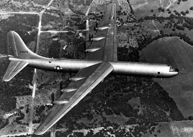 The Convair B-36 Peacemaker was a bomber used by the United States Air Force during the 1950s. Before 1955, it was used primarily for nuclear weapons delivery for the Strategic Air Command.