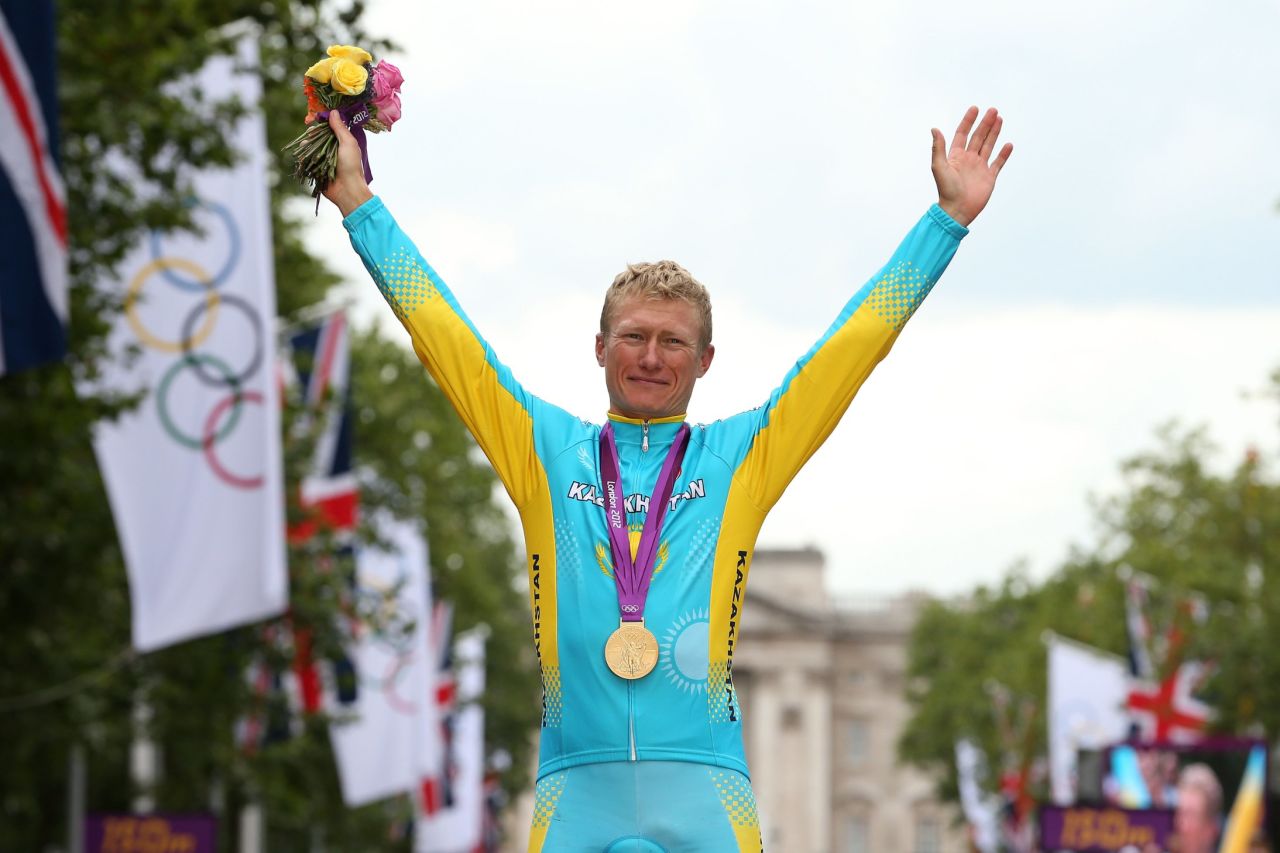 Astana's general manager Alexandre Vinokourov won a gold medal for Kazakhstan at the London 2012 Olympic Games. He tested positive for banned substances in 2007 and nearly quit cycling for good. 