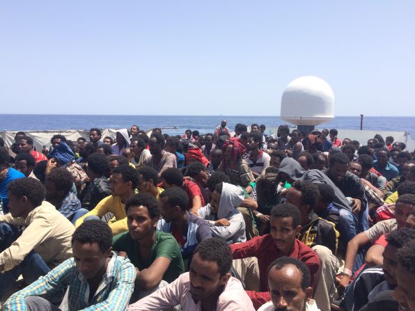 There were some 290 people onboard the rescued boat, including 35 children, Amanpour reported.<br /><br />One man was dead by the time the Navy got to the boat, and three were so ill that they were helicoptered to Lampedusa for urgent care.