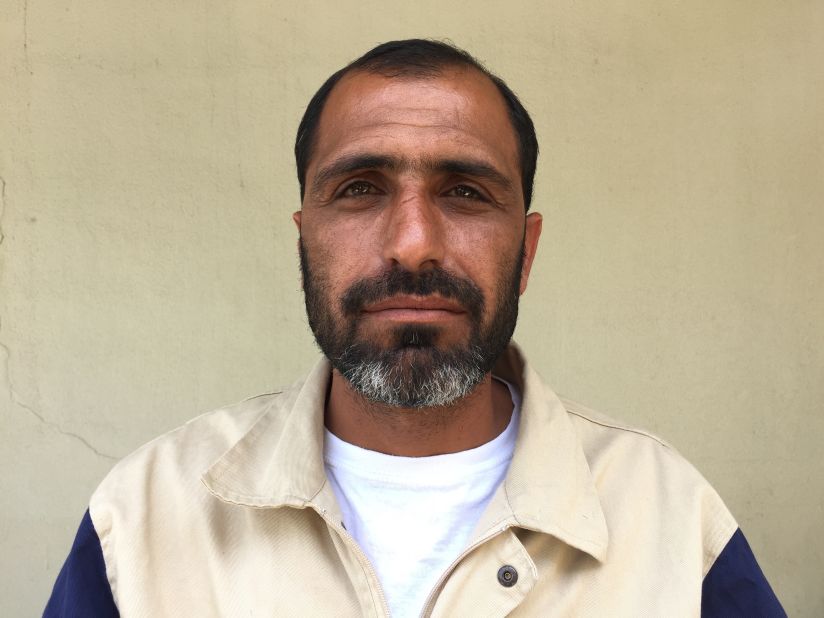 Zuhair Armanazi, 39. Blacksmith. "A teacher and three students were thrown out of their classroom, when the regime dropped a bomb on their school. I found a boy, about 11 years old, buried to the chest with rubble. I dug him out and saved him."