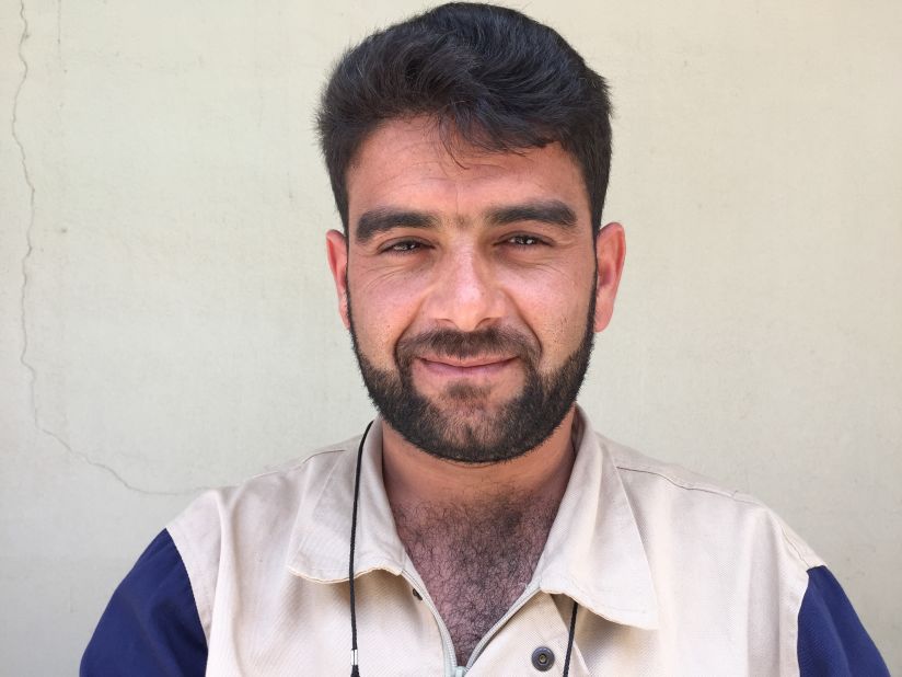 Bilal Salloum, 29. Syrian Secret Service. "My whole village used to leave during the day and only come home at night to sleep. There was this old married couple, whose home was hit with a barrel bomb. They both lived, we saved them, and took them to the hospital."