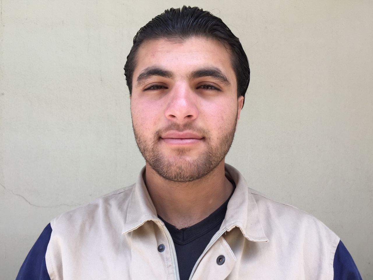 Abdulkareem Qaddour, 20. Was in high school. "A barrel bomb dropped near my best friend. He had shrapnel in his head, neck and chest. I took him by ambulance to the hospital, but he died on his way to the operating room."