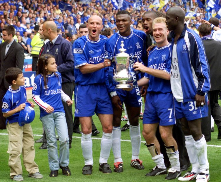 Marcel Desailly played for Chelsea between 1998 and 2004, the year after  Abramovich took control of the club. He was part of the team which won the FA Cup in 2000, beating Aston Villa 1-0 in the final.