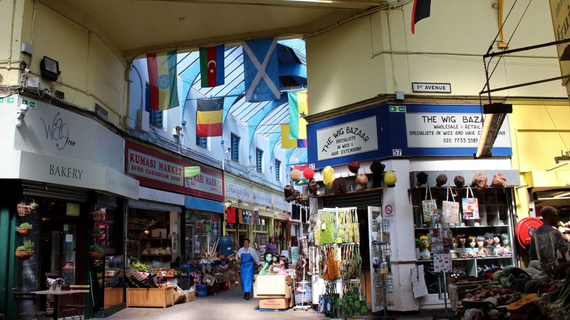 Brixton Market: Exotic cafes, restaurants and surging property values.