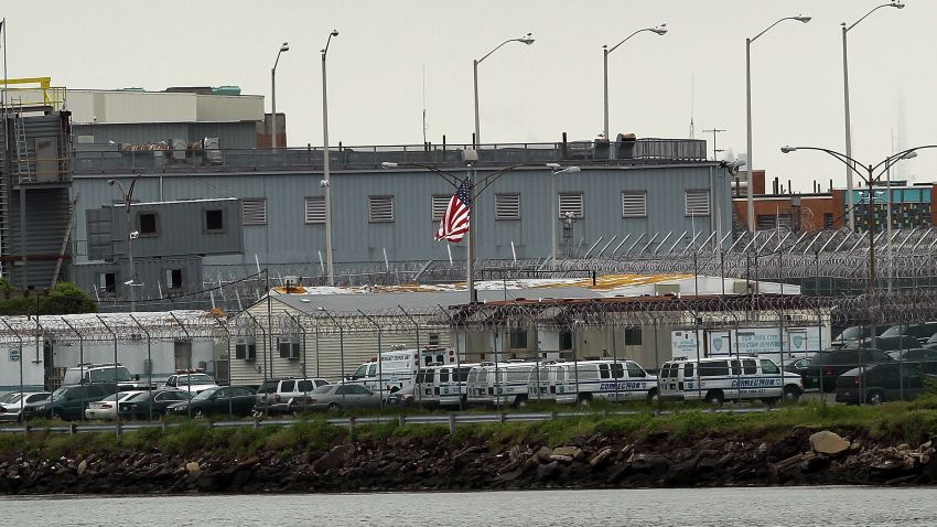 Caption:NEW YORK, NY - MAY 17: A view of the Rikers Island prison complex where Dominique Strauss-Kahn, head of the International Monetary Fund (IMF), is being held while awaiting another bail hearing on May 17, 2011 in New York City. Strauss-Kahn was arrested on May 14 on sexual assault charges stemming for an incident with a maid at a Manhattan hotel. Strauss-Kahn was expected to announce a presidential bid for France in the coming weeks. Strauss-Kahn was transferred to Rikers on Monday after a Manhattan Criminal Court judge refused to grant him bail. (Photo by Spencer Platt/Getty Images)