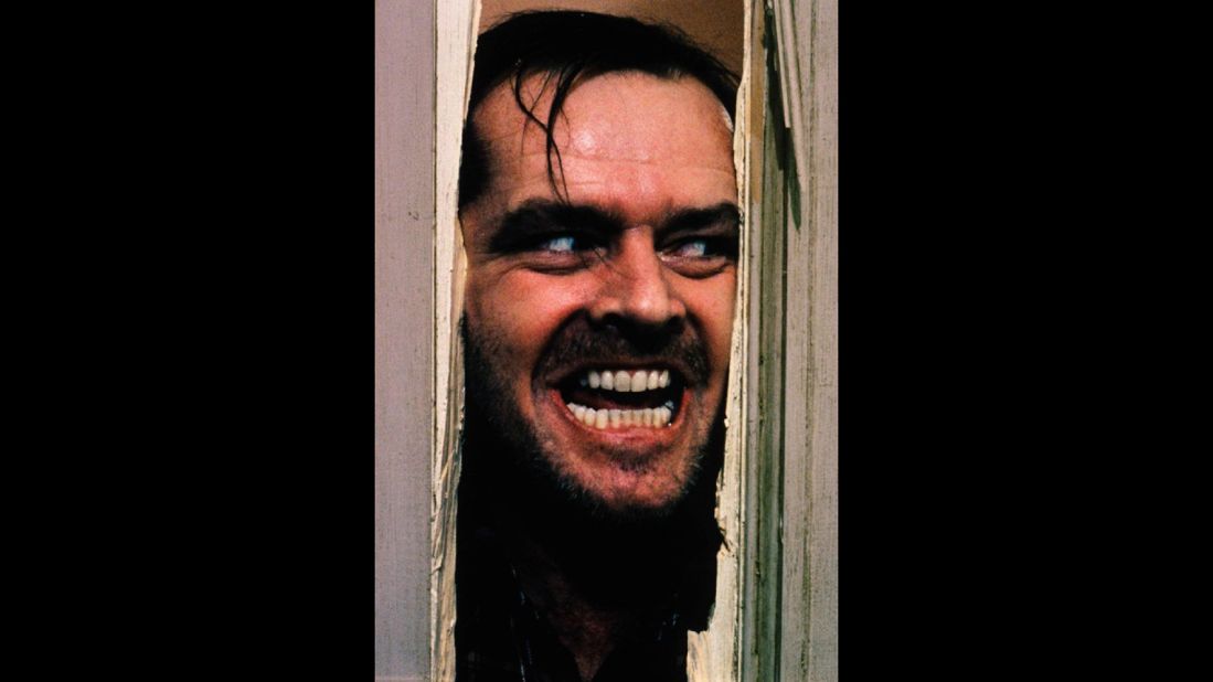 Jack Nicholson stars as Jack Torrance, a writer who loses his mind, terrorizes his family and encounters paranormal activity in "The Shining" which was released in 1980. 