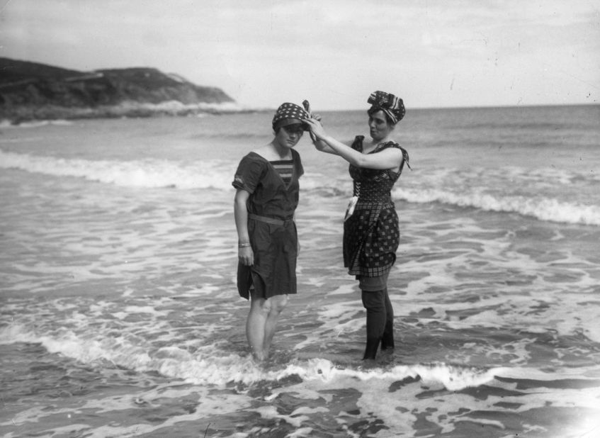 "The story really starts with the shift from bathing in Victorian times to swimming," Nothdruft says. "There was this movement toward more activity, and particularly women being able to be more active." 