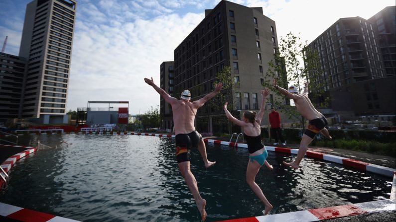 The newly opened Kings Cross Pond Club is billed as the first ever man-made freshwater public swimming pool in the UK. 