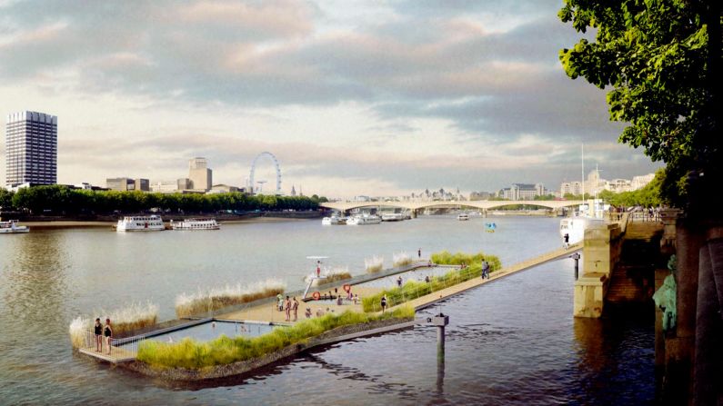 If a Kickstarter campaign proves successful, a proposed swimming pool could be build in London's River Thames.