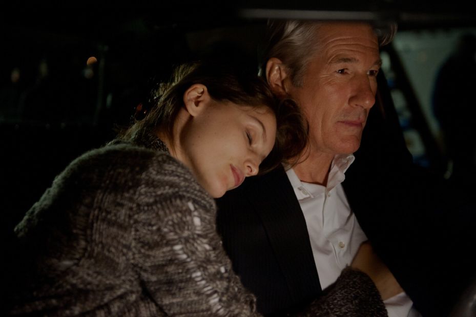Financier Richard Gere, then 63, and Laetitia Casta, 34, in "Arbitrage." She played his mistress. 