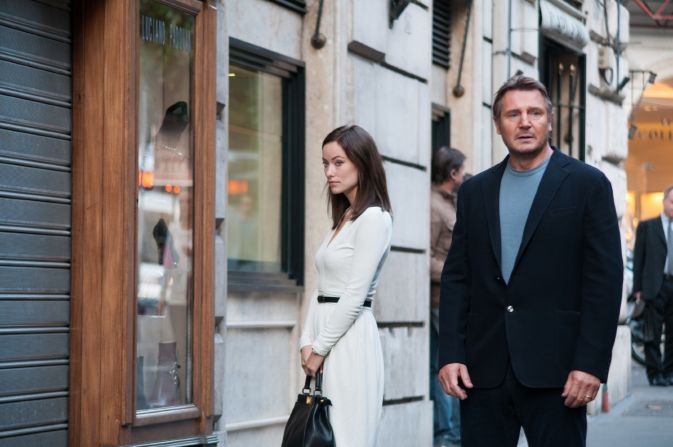 There was a 32-year age gap between Liam Neeson, then 61, and on-screen lover Olivia Wilde, 29, in "Third Person." Maybe that's why they look so disconnected.