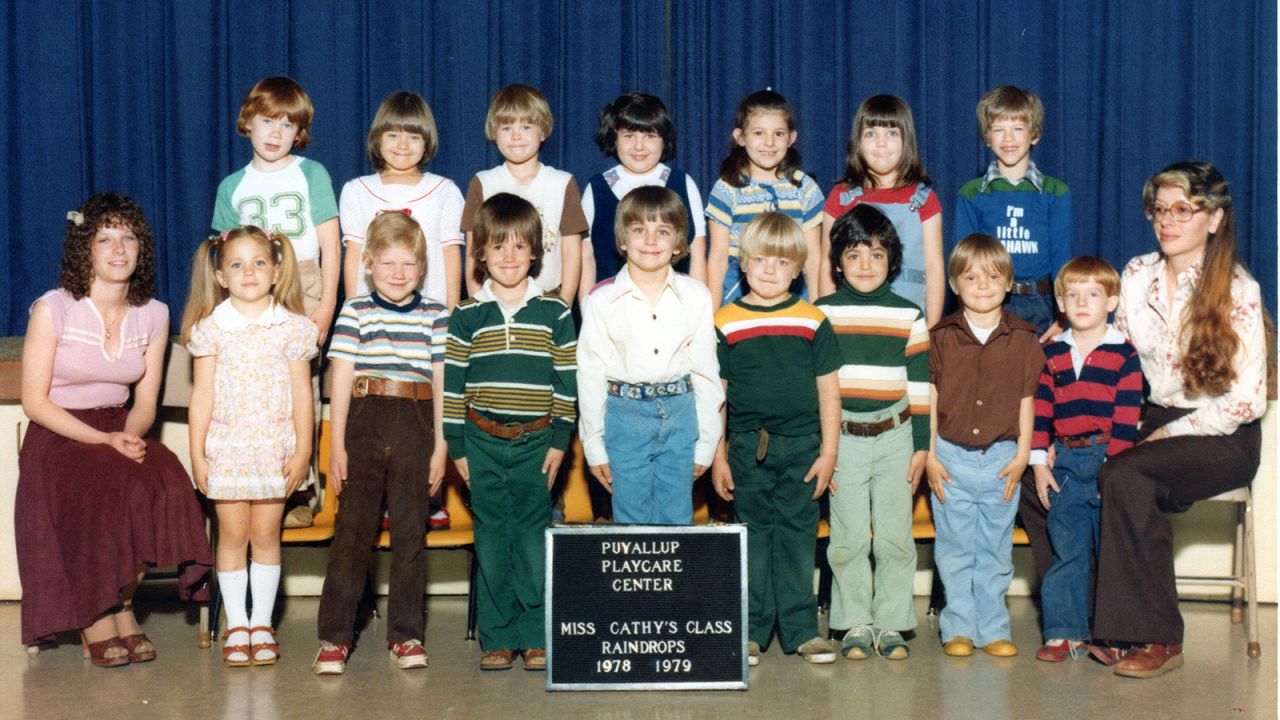 Travis Tolliver -- third child from the right in the front row -- attended preschool in Washington state.