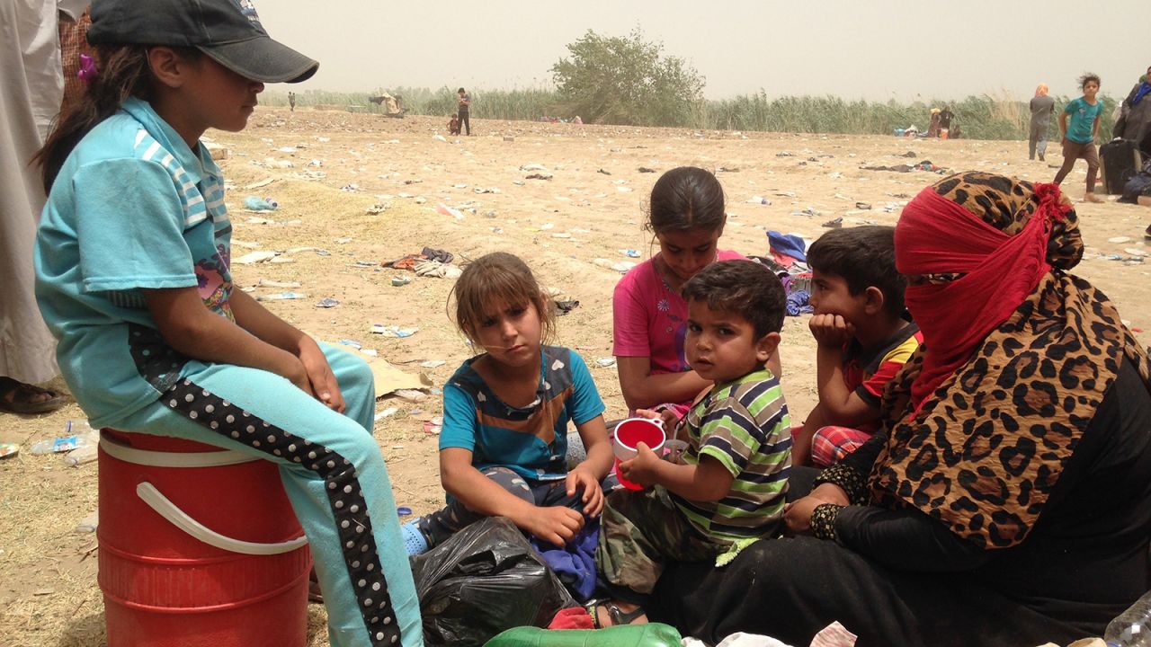 People fleeing ISIS left with nothing but the clothes they were wearing.