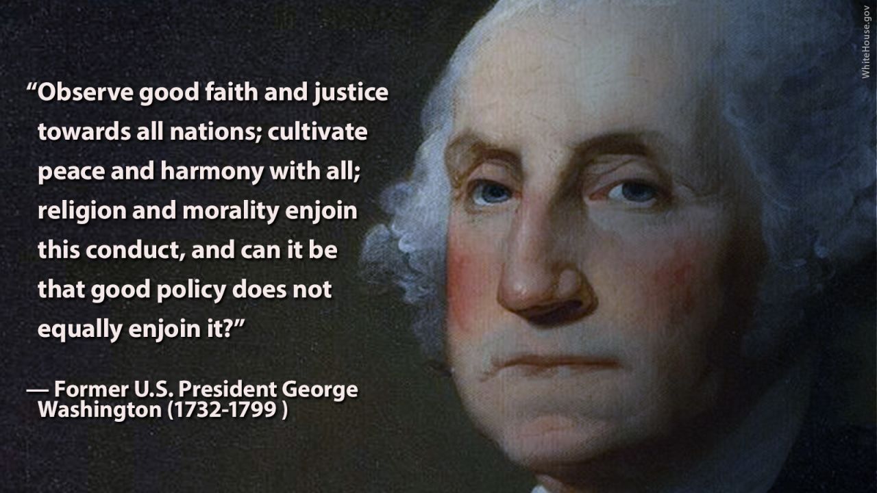 Memorial Day- Washington quote