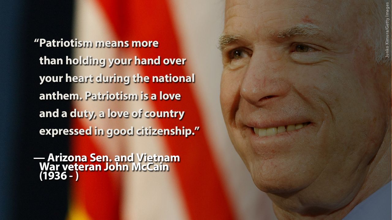 Memorial Day McCain quote