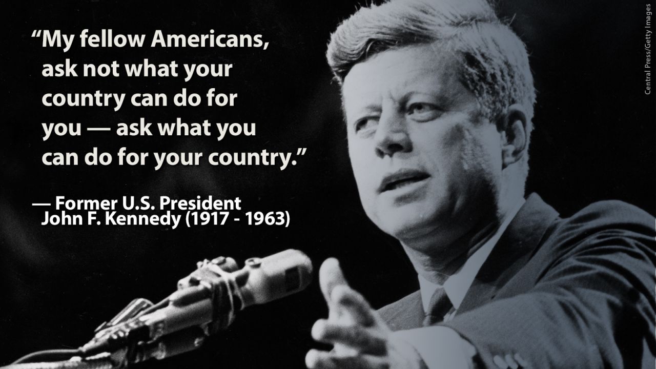 Memorial Day- JFK Quote