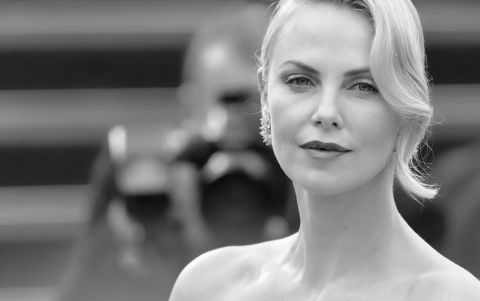 Actress Charlize Theron poses during the 68th annual Cannes Film Festival on May 23, 2015 in Cannes, France. Theron starred in Mad Max: Fury Road -- a film that is, surprisingly, not in competition.