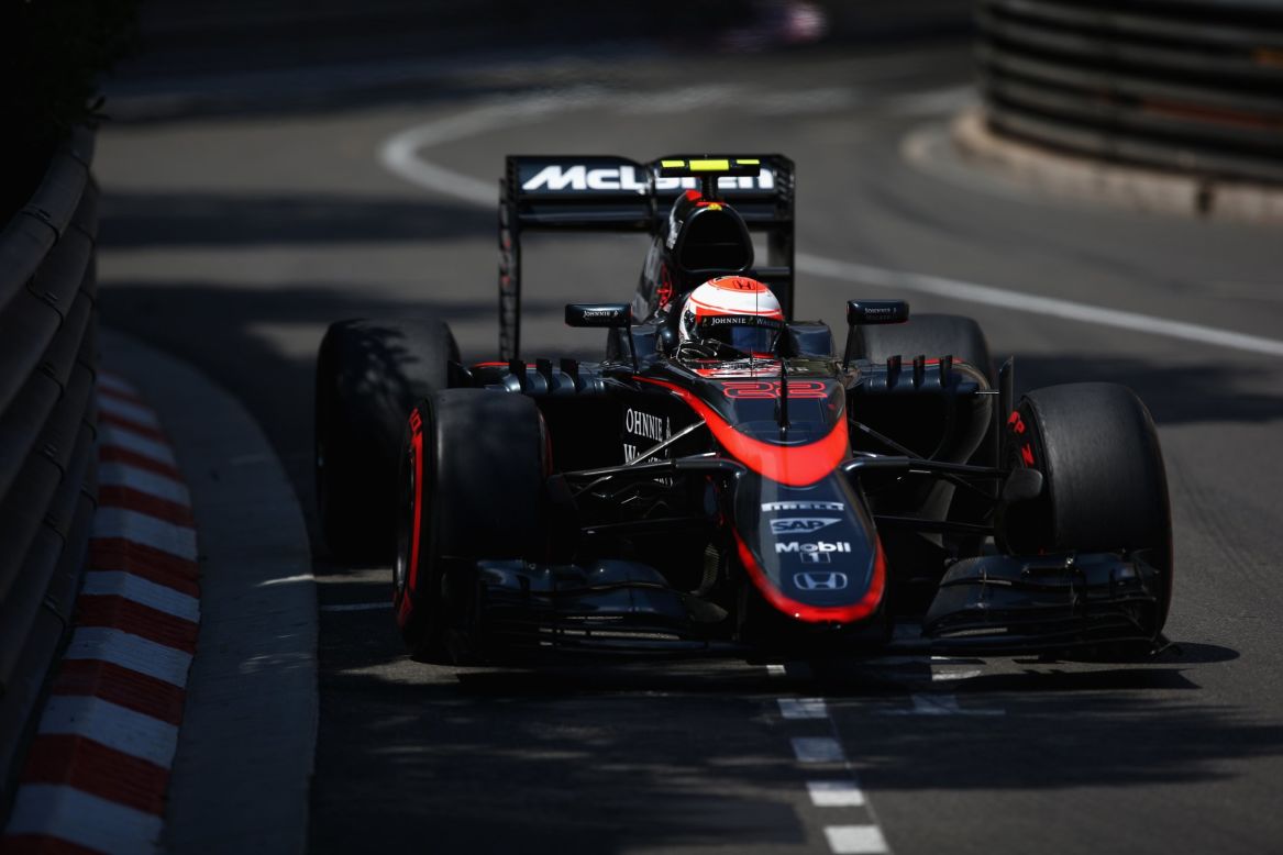 Alonso's teammate Jenson Button finished eighth to secure McLaren's first points this season.