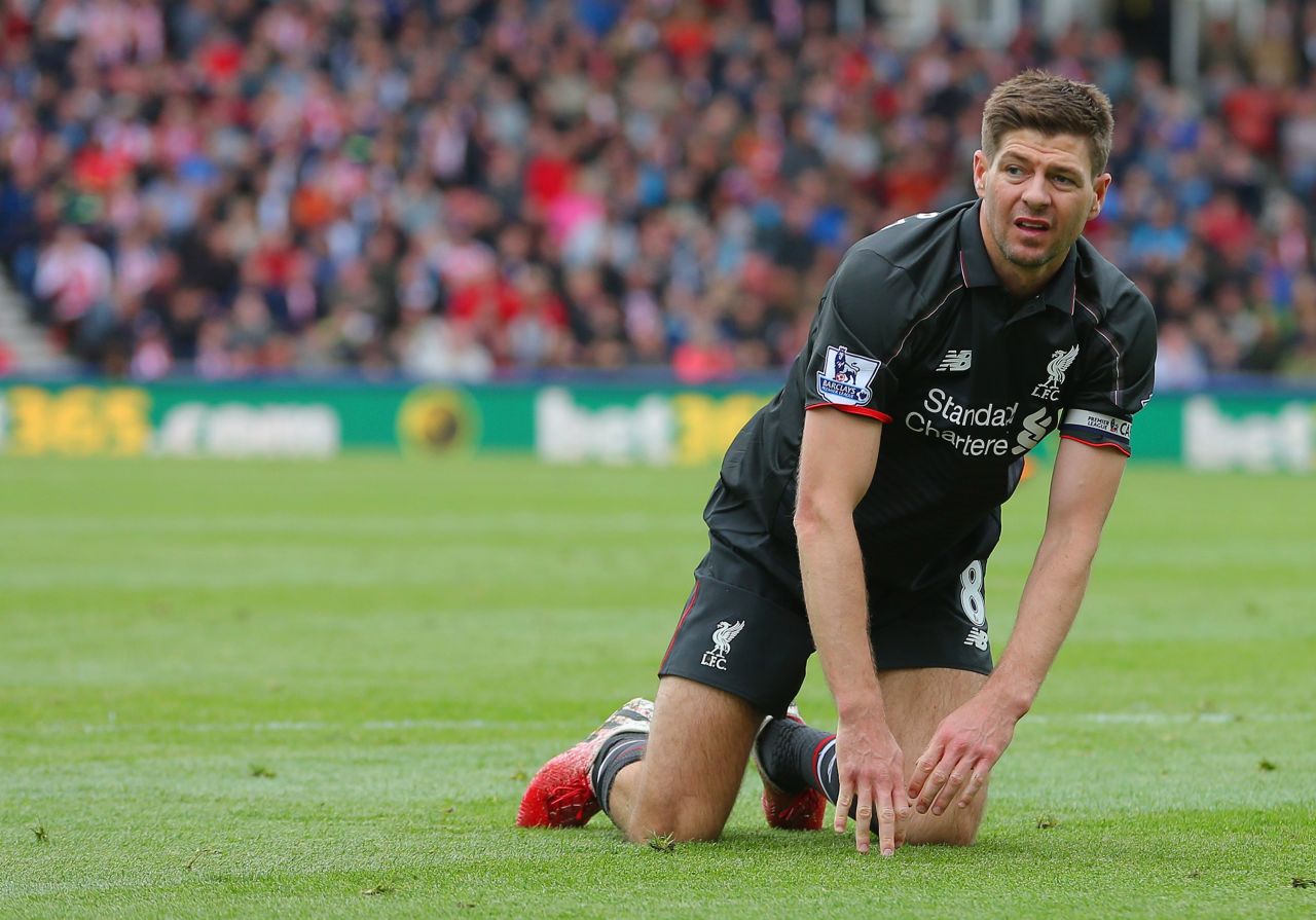 Unlike Drogba and Lampard, Liverpool legend Steven Gerrard had a miserable last match for his club despite scoring in a 6-1 defeat at Stoke. 