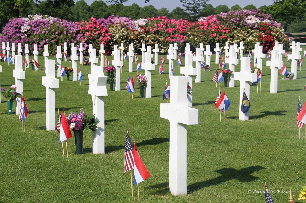 Every <a href="http://ireport.cnn.com/docs/DOC-1244365">Memorial Day</a>, thousands of Dutch people come to pay their respects at the World War II Netherlands American Cemetery. Each grave <a href="http://www.abmc.gov/multimedia/videos/dutch-citizens-adopt-graves-netherlands-american-cemetery" target="_blank" target="_blank">has been adopted</a> by a local family. 