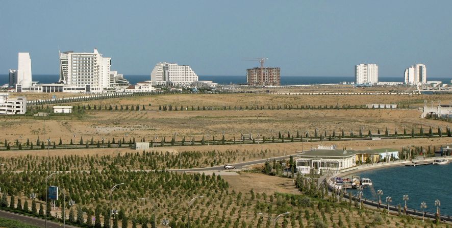 <strong>Turkmenistan:</strong> Avaza is a new resort built in Turkmenistan. The international reception has not been favorable. The UK's Daily Telegraph called it "the most ill-conceived resort ever built." 