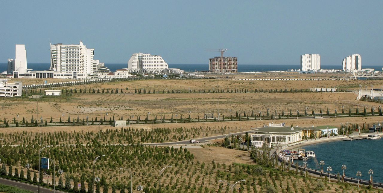 Turkmenistan hopes to turn the Caspian Sea resort of Avaza into a water sports hub. 
