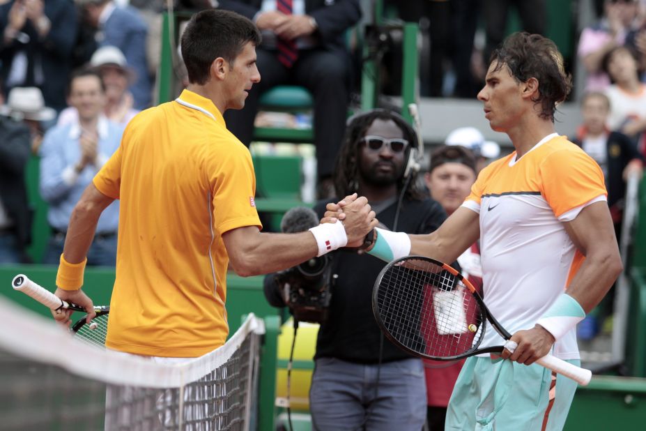 Up next for Nadal in the semifinals is world No. 1 Novak Djokovic. Djokovic, the defending champion, has won seven of their eight previous matches. 