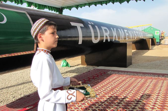 Turkmenistan says it has the fifth largest natural gas reserves in the world.