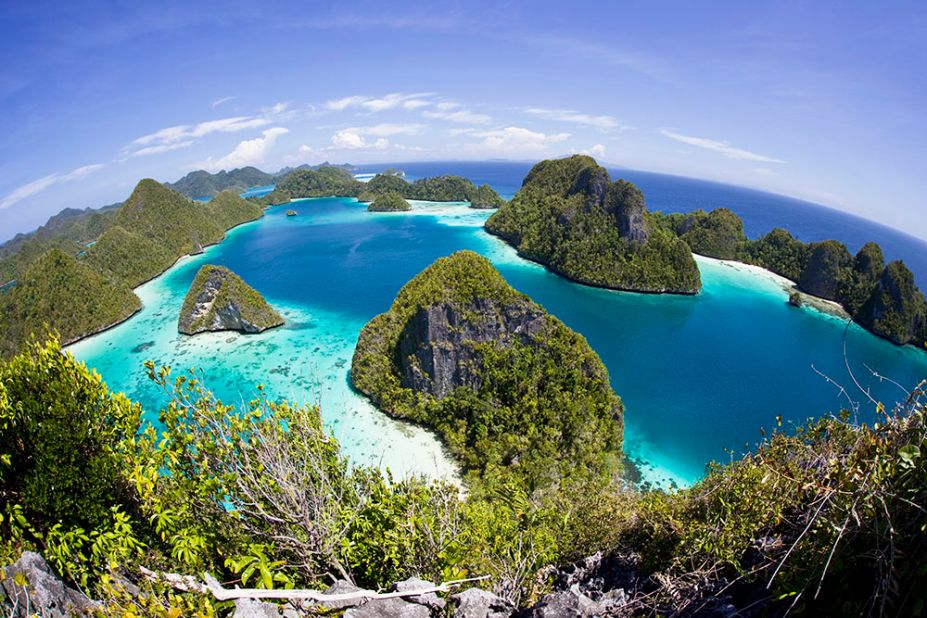 Wayag Archipelago in Raja Ampat: the view above sea is almost as spectacular as it is below.