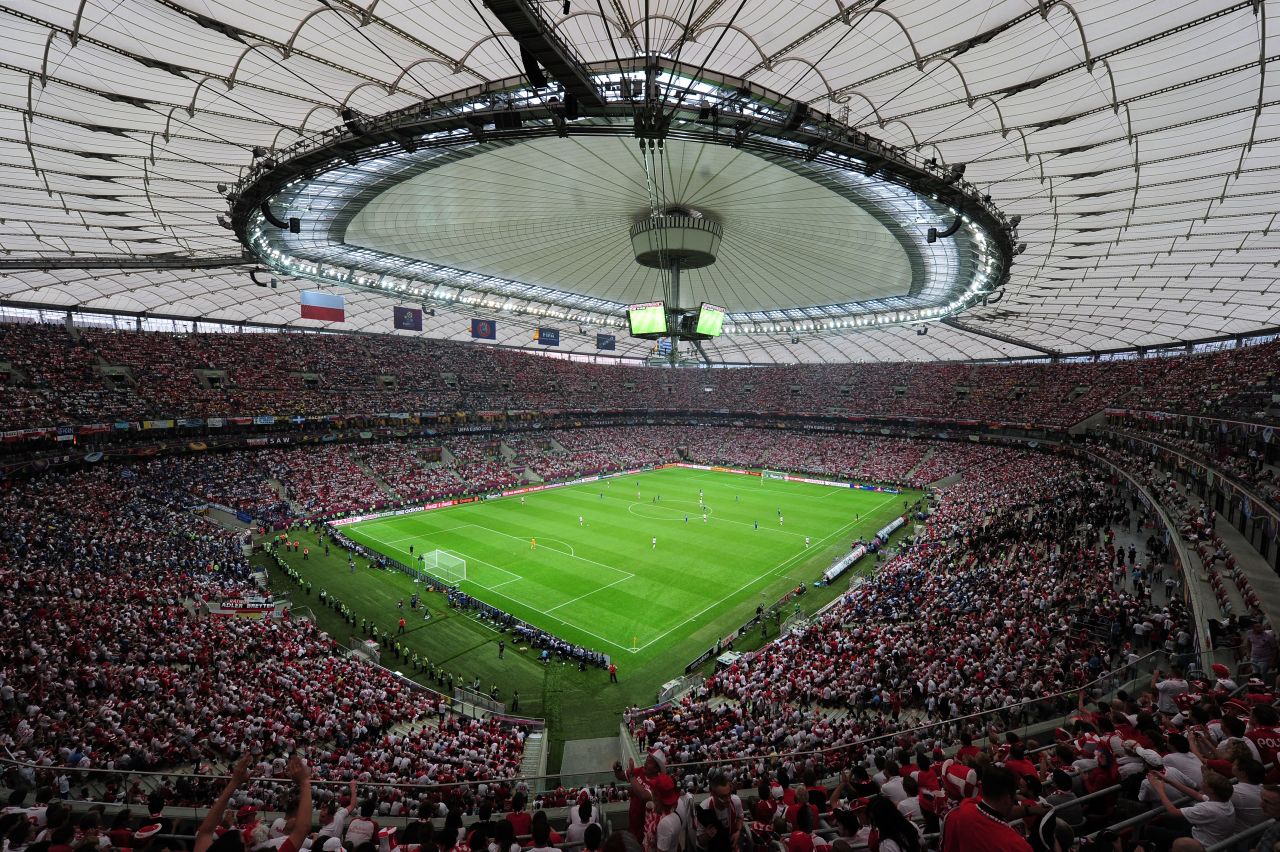The 58,000 national stadium in Warsaw will host the final between Dnipro and Sevilla. It was built ahead of the 2012 European Championship finals which Poland co-hosted with Ukraine.