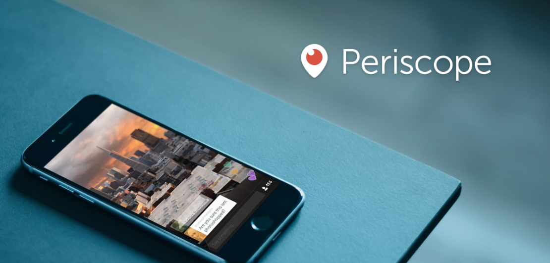Periscope is optimized for vertical video. 