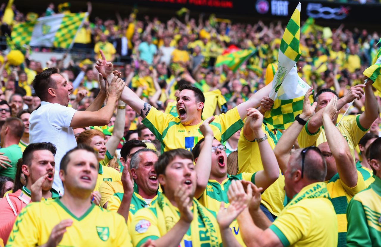 Norwich went on to win the game 2-0 and ensure its fans will be visiting the likes of Chelsea, Liverpool and Manchester United next season while Middlesbrough will remain in the Championship.