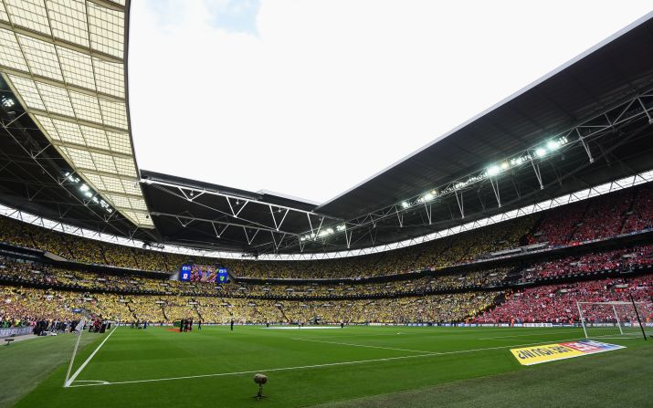A crowd touching 90,000 attended the match which is widely regarded as one of the richest in world football given it offers entry into the lucrative English Premier League. The victors could earn as much as $200 million over the course of next season, according to accountancy firm Deloitte.