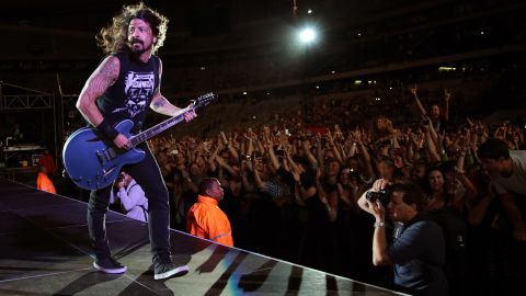 Grohl performs during a Foo Fighters concert in December 2014 in Cape Town, South Africa.