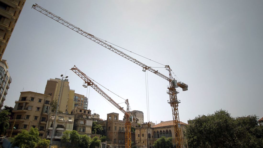 Beirut's skyline is continually crowded with construction cranes, building ever more towers filled with apartments that the majority of the city's residents can't afford. 