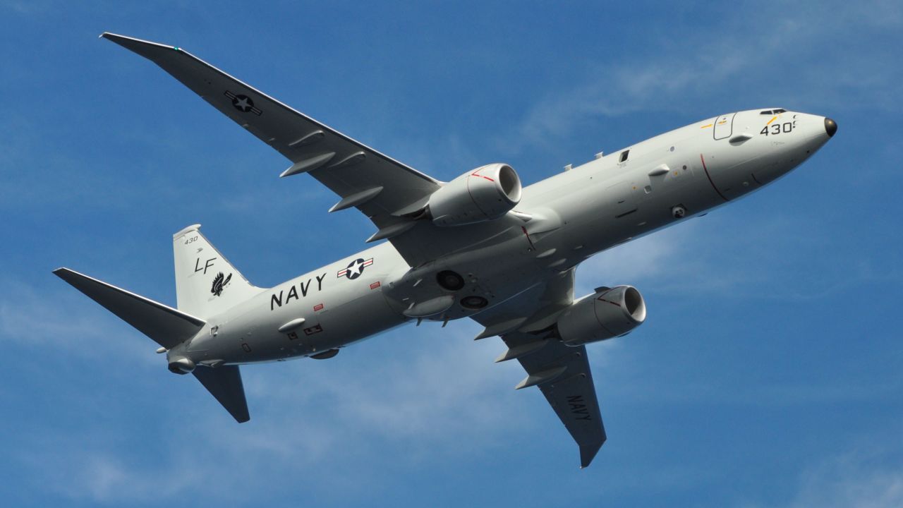 A P-8A Poseidon assigned to Patrol Squadron (VP) 16 is seen in flight over Jacksonville, Fla. (U.S Navy photo by Personnel Specialist 1st Class Anthony Petry/Released)