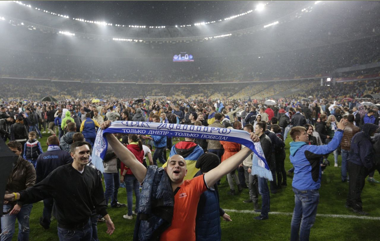 Dnipro's supporters have enjoyed a wonderful season in the Europa League with its team seeing off Napoli, Club Brugge and Olympiakos in the knockout rounds. 