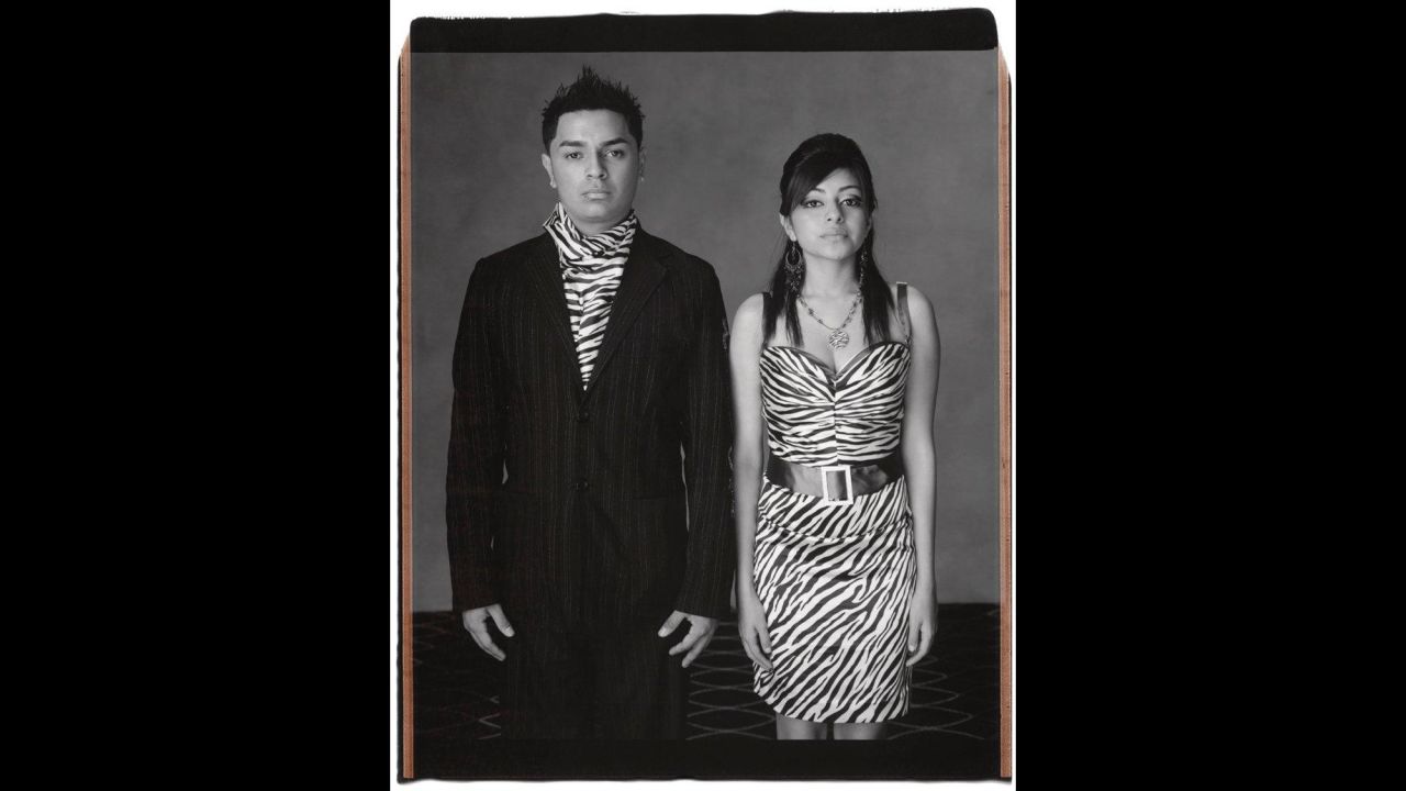 Michael Gonzales and Veronica Castillo pose in Houston in 2008.