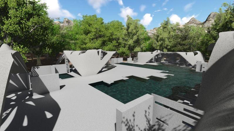 When completed in late 2017, the estate will play host to a swimming pool, car port and 2,400-square-foot house.