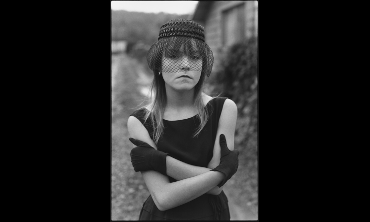 Tiny Blackwell, a long-time subject of Mary Ellen Mark, in her Halloween costume, Seattle, Wash., 1983.