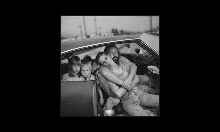The Damm family in their car, Los Angeles, Calif., 1987.