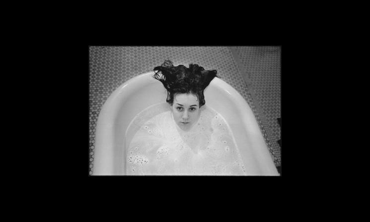 Laurie in the Ward 81 bathtub, Oregon State Hospital, Salem, Ore., 1976.