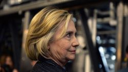 Democratic presidential candidate Hillary Clinton tours the Smuttynose Brewery May 22, 2015 in Hampton, New Hampshire. 