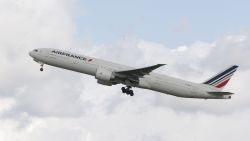 File photo: An Air France Boeing 777 aircraft takes off at the Roissy-Charles-de-Gaulle airport on August 18, 2014. 