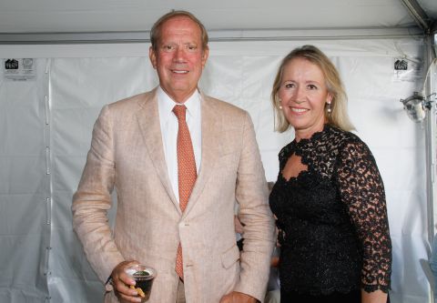 He also served for 10 years in the New York State legislature. From left to right, Pataki and Libby Pataki attend East Hampton Library's Authors Night 2014 on August 9, 2014 in East Hampton, New York.