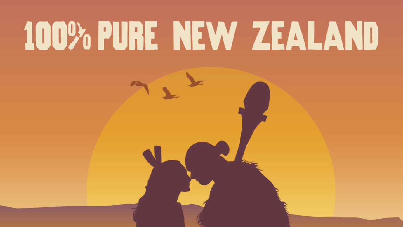 New Zealand's old slogan, 100% Pure, was a "big success," according to Lansky.<br /><br />"It caught on and became iconic," he says, adding that of late, the country has found it difficult to marry the old motif of authenticity with its new image as the place where Lord of the Rings was shot. <br /><br />"They're trying to balance those two things and they don't really fit," he says. 