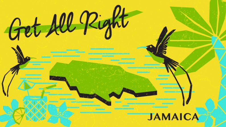 "Get all right" may not mean all that much, but it seems aligned with Jamaica's happy-go-lucky brand says Samantha North. "There is something that reflects that Bob Marley thing that is inherent in those three words," she says, "but then again Jamaicans I know argue it ignores more complex layers of the country, and would like it to be more nuanced."
