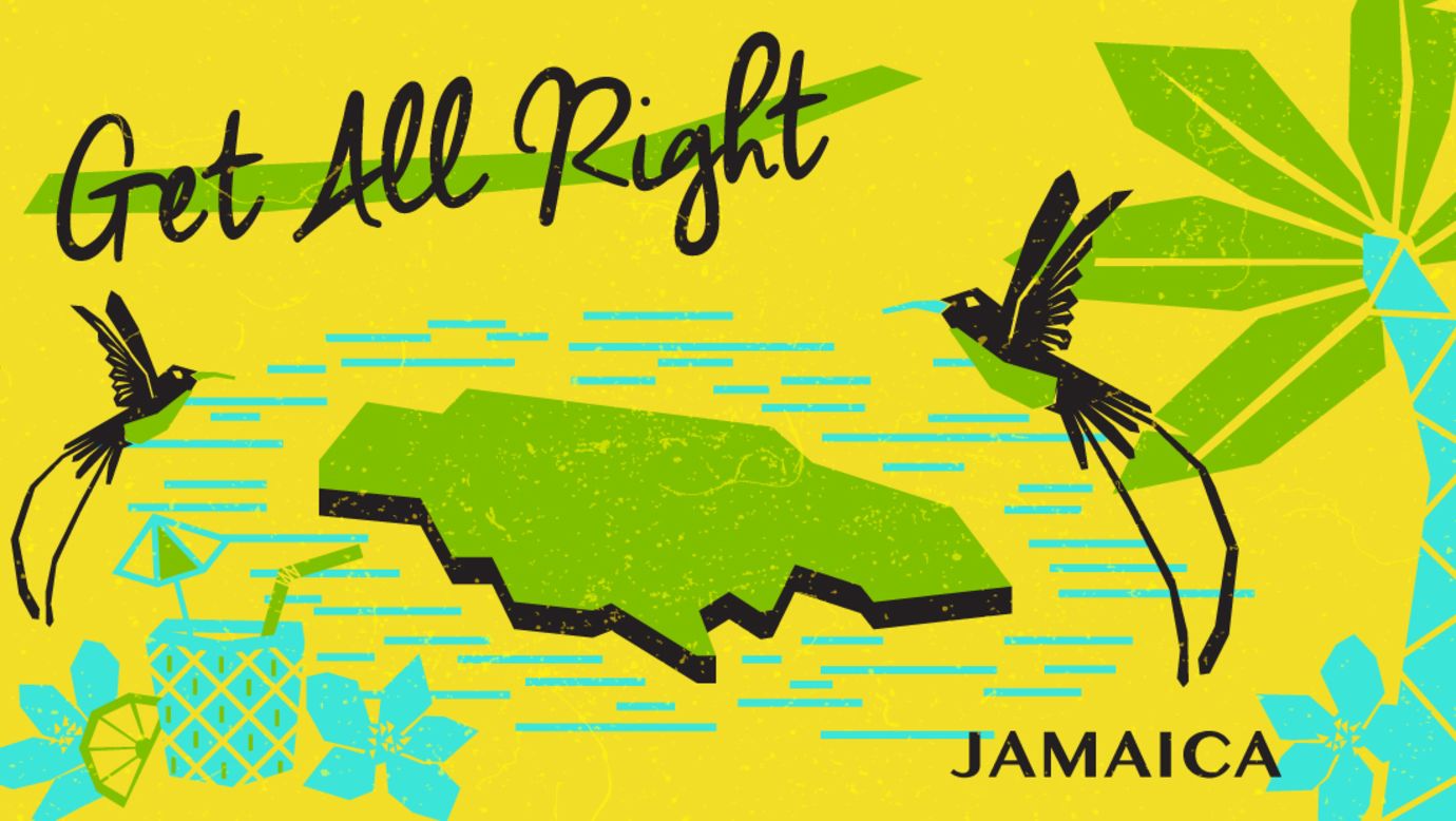 "Get all right" may not mean all that much, but it seems aligned with Jamaica's happy-go-lucky brand says Samantha North. "There is something that reflects that Bob Marley thing that is inherent in those three words," she says, "but then again Jamaicans I know argue it ignores more complex layers of the country, and would like it to be more nuanced."